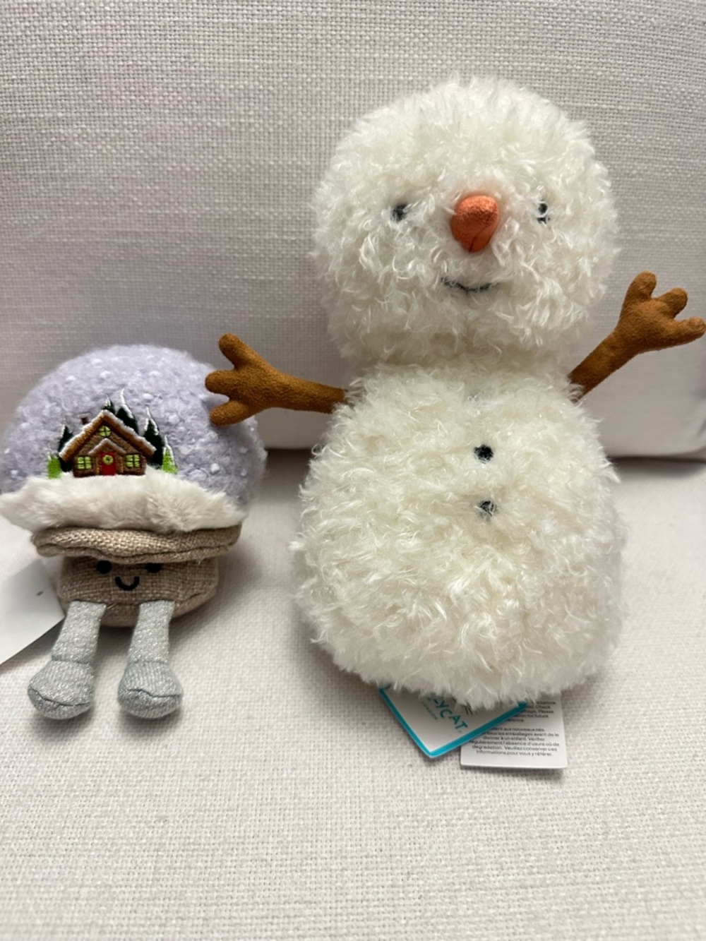 Jellycat Plush White Snowman Holiday Accent - Jellycat Olaf Snowman